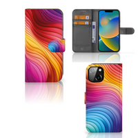 Book Case voor Apple iPhone 14 Regenboog - thumbnail