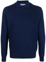 Corneliani polo à manches longues - Bleu