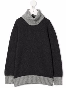 Siola pull bicolore en maille - Gris