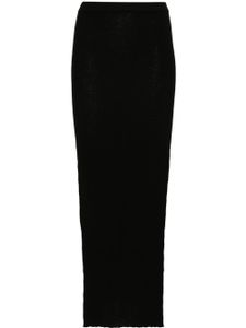 Rick Owens Sacris ribbed-knit maxi skirt - Noir