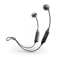SOL Republic Relais Sport draadloze in-ear hoofdtelefoon - geluidsisolerende, lichtgewicht oortelefoon met microfoon + 1 knop bediening, regen- en zweetbestendige gym oordopjes - grijs
