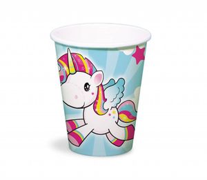 Unicorn bekers (8 stuks)