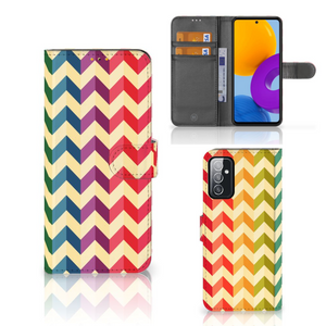 Samsung Galaxy M52 Telefoon Hoesje Zigzag Multi Color