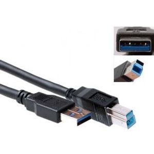 ACT SB0004 USB-kabel 5 m USB 3.2 Gen 1 (3.1 Gen 1) USB A USB B Zwart