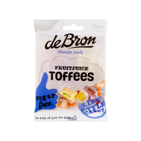 De Bron Fruitjuice Toffees Sugarfree 90g bij Jumbo