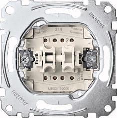 Merten MEG3615-0000 elektrische schakelaar Tuimelschakelaar 1P Metallic