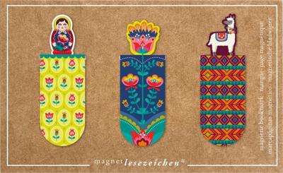 Moses magnetische boekenlegger Folklore set van 3 Moses magnetische boekenlegger Folklore set van 3