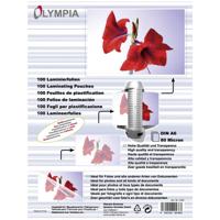 Olympia 1x100 DIN A6 80 micron laminatorzak 100 stuk(s) - thumbnail