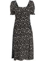 b+ab robe mi-longue Ditsy à fleurs - Noir