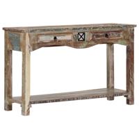 vidaXL Wandtafel 120x40x75 cm massief gerecycled hout