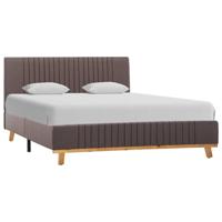 vidaXL Bedframe stof taupe 140x200 cm