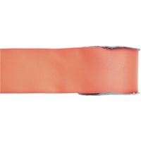 1x Koraal roze satijnlint rollen 2,5 cm x 25 meter cadeaulint verpakkingsmateriaal