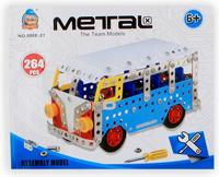 Jonotoys bouwset busje jongens 17 x 10 x 12 cm staal 264 delig