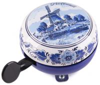 Matix fietsbel Holland Delfts blauw 80 mm staal