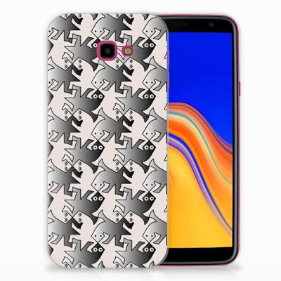 Samsung Galaxy J4 Plus (2018) TPU Hoesje Salamander Grey Samsung Galaxy J4 Plus (2018) TPU Hoesje Salamander Grey
