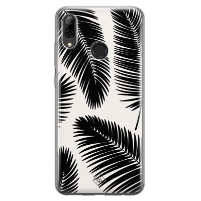 Huawei P Smart 2019 siliconen telefoonhoesje - Palm leaves silhouette Huawei P Smart 2019 siliconen telefoonhoesje - Palm leaves silhouette