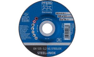 PFERD EH 125-3,2 SG STEELOX 61333432 Doorslijpschijf gebogen 125 mm 25 stuk(s) RVS, Staal