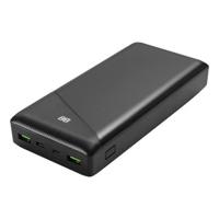 Deltaco PB-C1002 Power Bank 30000mAh - 2xUSB-A/1xUSB-C - Black - thumbnail