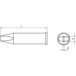 Weller XHT D Soldeerpunt Beitelvorm Grootte soldeerpunt 5 mm Inhoud: 1 stuk(s)