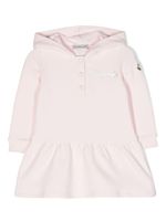 Moncler Enfant robe en jersey à logo brodé - Rose