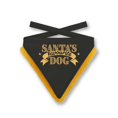 Kerst Bandana Xmas Favourite Dog Black - M