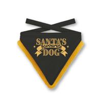 Kerst Bandana Xmas Favourite Dog Black - M