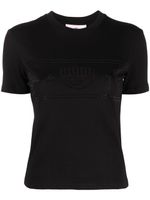 Chiara Ferragni t-shirt en coton à ornements en cristal - Noir - thumbnail