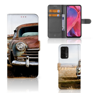 OPPO A54 5G | A74 5G | A93 5G Telefoonhoesje met foto Vintage Auto