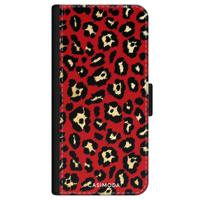 iPhone 11 flipcase - Luipaard rood