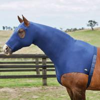 Stretch Hood Weatherbeeta With Zip, Pony in donkerblauw