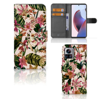 Motorola Edge 30 Ultra Hoesje Flowers - thumbnail