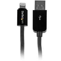 StarTech.com 3 m lange zwarte Apple 8-polige Lightning-connector naar USB-kabel voor iPhone / iPod / iPad