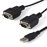StarTech.com 2-poorts FTDI USB naar RS232 seriële adapter - USB naar RS-232 adapterkabel/converter
