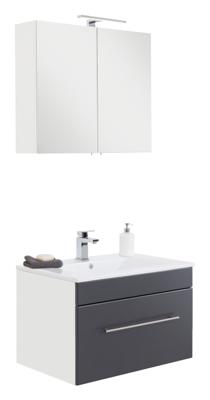 Saniclear Viva badmeubelset 2-delig 75cm antraciet Saniclear Viva badmeubelset 2-delig 75cm antraciet