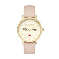 Horlogeband Kate Spade New York KSW9025 Leder Roze 16mm - thumbnail