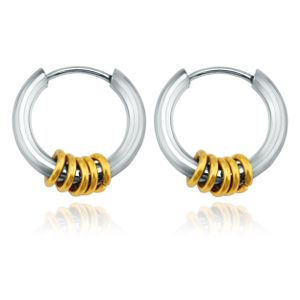 Stalen creolen Flexible Rings Silver Gold