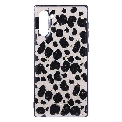 Shop4 - Samsung Galaxy Note 10 Hoesje - Zachte Back Case Luipaard Bruin