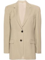 Brunello Cucinelli blazer à revers cranté - Tons neutres