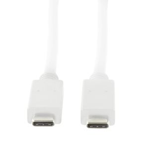 LogiLink USB-kabel USB 3.2 Gen1 (USB 3.0 / USB 3.1 Gen1) USB-C stekker, USB-C stekker 1.00 m Wit CU0131