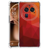 Shockproof Case voor OPPO Find X6 Pro Polygon Red