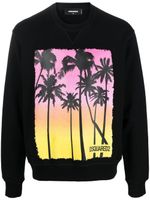 DSQUARED2 sweat à imprimé graphique - Noir