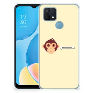 OPPO A15 Telefoonhoesje met Naam Monkey