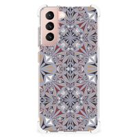 Samsung Galaxy S21 FE Anti-Shock Hoesje Flower Tiles