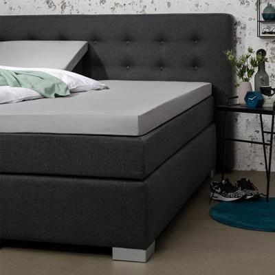 Splittopper Hoeslaken Percale Katoen - Zilver