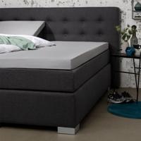 Splittopper Hoeslaken Percale Katoen - Zilver