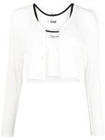 izzue ensemble cardigan-haut - Blanc