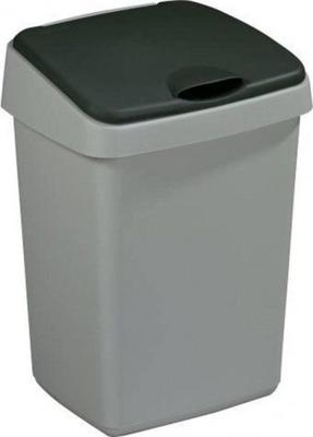 Sunware Afvalbak Delta 10L klep zwart 25x21x32cm Sunware Afvalbak Delta 10L klep zwart 25x21x32cm