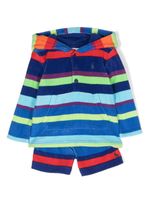 Ralph Lauren Kids ensemble short à rayures - Bleu