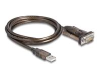 DeLOCK 62646 seriële kabel Zwart 1,5 m USB Type-A DB-9