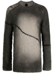 Transit pull en maille intarsia à effet délavé - Gris